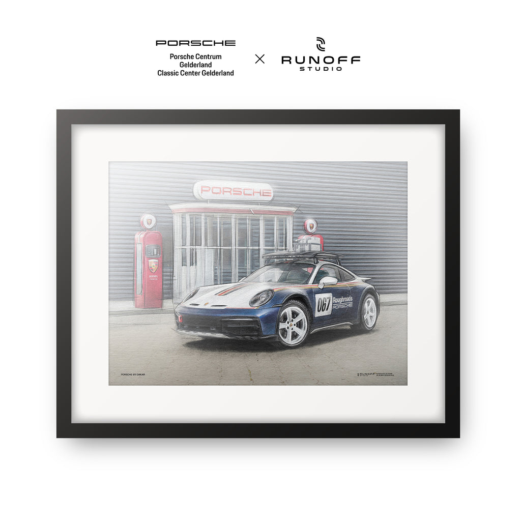 Gepersonaliseerd kunstwerk Porsche Centrum Gelderland Cars & Coffee