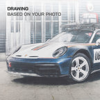 Gepersonaliseerd kunstwerk Porsche Centrum Gelderland Cars & Coffee