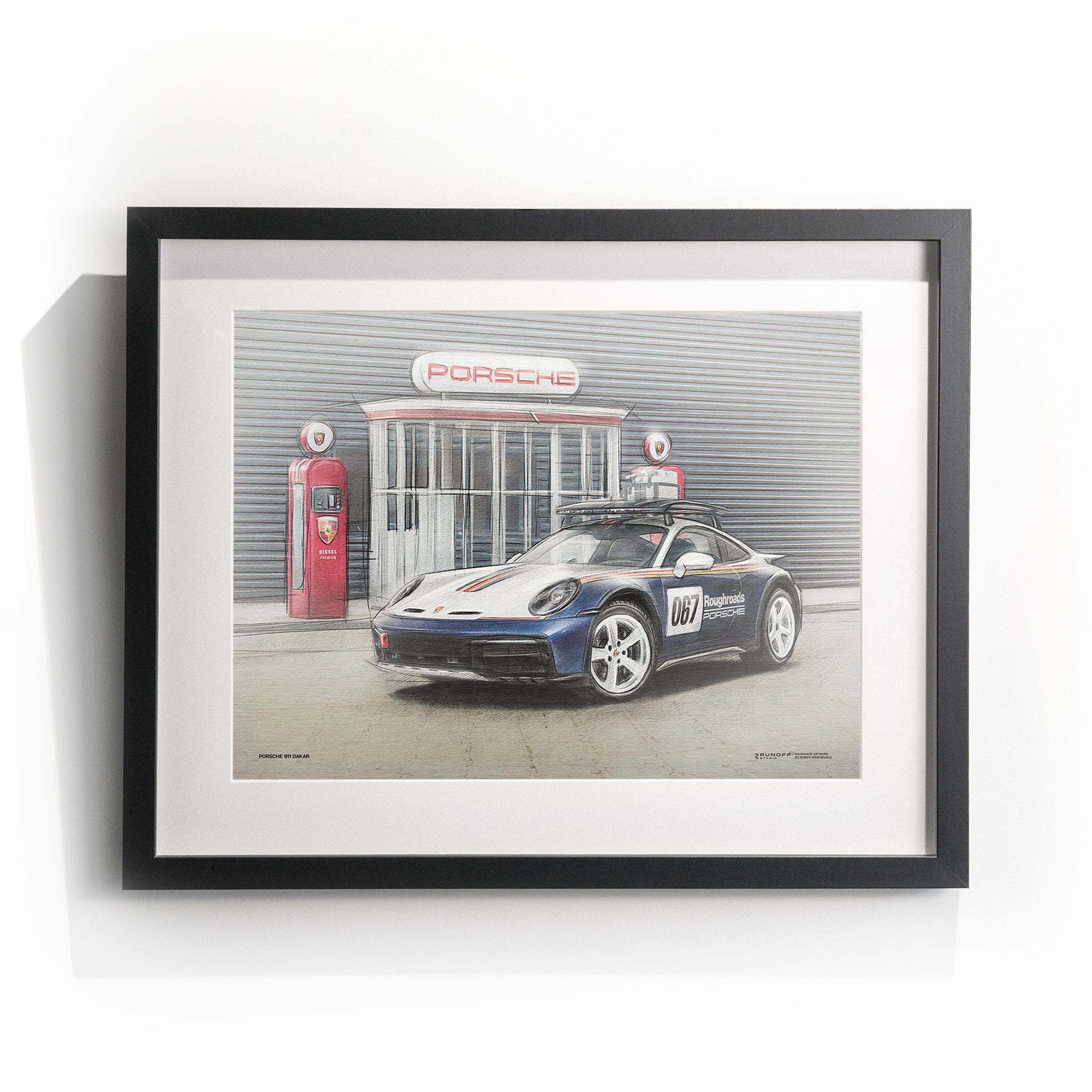 Gepersonaliseerd kunstwerk Porsche Centrum Gelderland Cars & Coffee