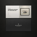Runoff Studio gift voucher with envelope: handmade artwork of your own car
